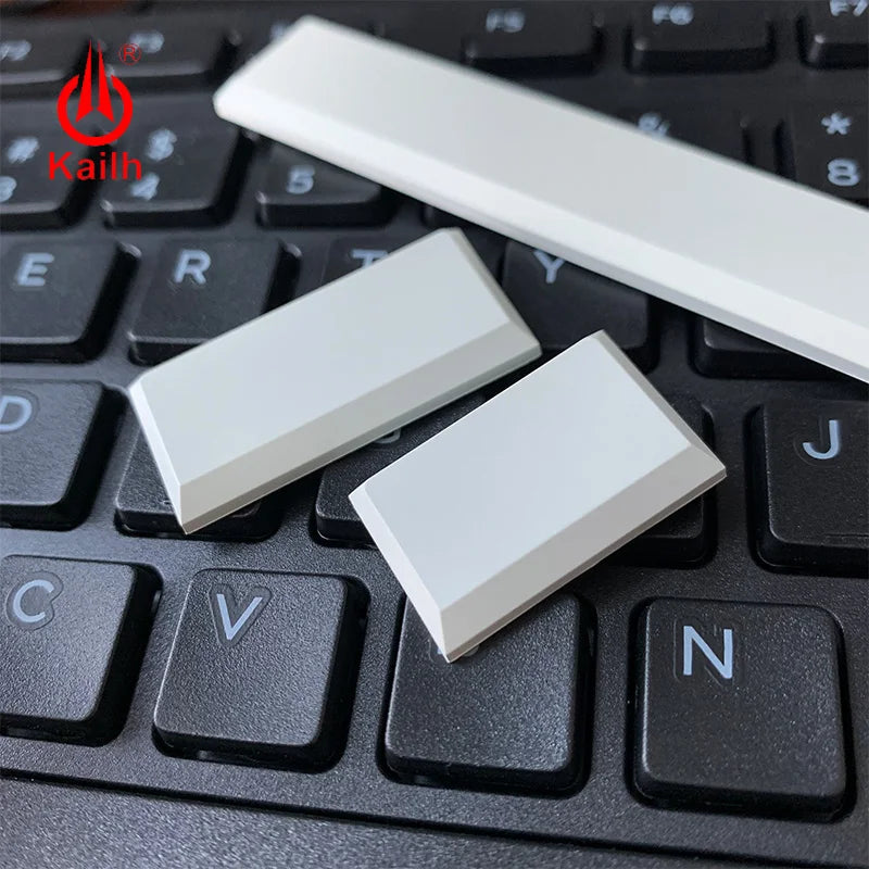 Kailh Low Profile Keycaps white black color mechanical keyboard keycaps1.5u/2.0u/spacebar Qme