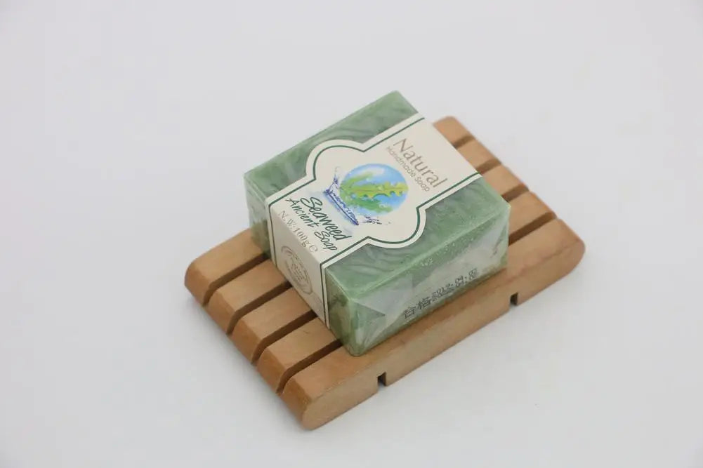 Natural Handmade Soap Bamboo Charcoal Oil Control Facial Cleaning Soap Chamomile Volcanic mud Hydrating Exfoliating Bath Soap Qme Seaweed China Mainland