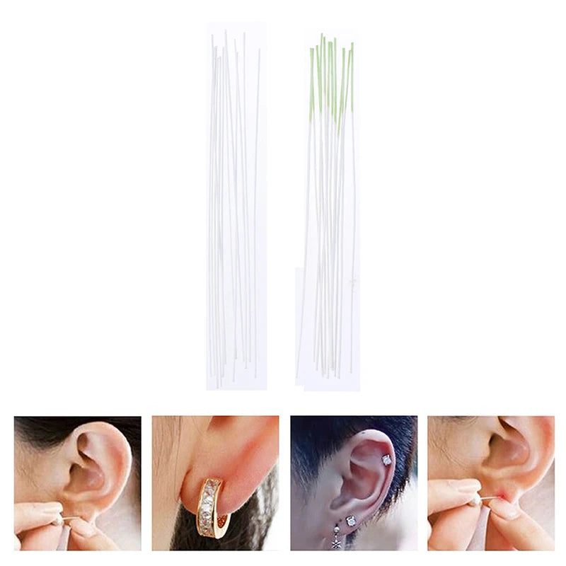Earrings Hole Cleaner Disinfection Ear Wires Cleaning Line Piercing Qme