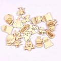 50Pcs Halloween Skull/pumpkin Wood Slices DIY Crafts Supplies Wooden Embellishments Handmade Scrapbooking Party Home Decor m2717 Qme 1