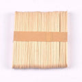 50Pcs/Lot Natural Wood & Colorful Wooden Popsicle Stick For Ice Cream Sticks Kids Educational Toys Handmade DIY Wood Craft Arts Qme Natural color 114x15x2mm