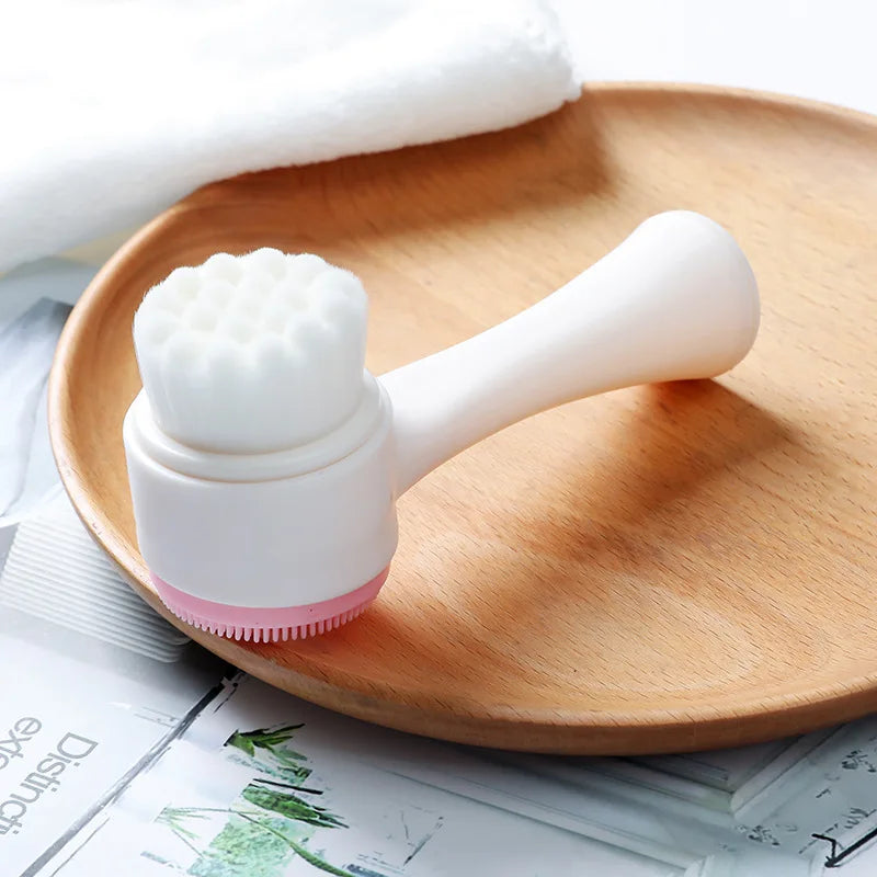 Face Cleaning Massage Brushes Wash Product Skin Care Tool Double Side Qme