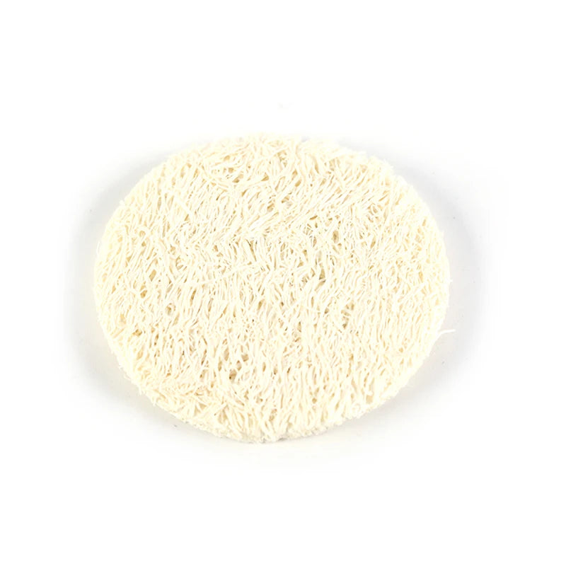 Natural Loofah Luffa Facial Complexion Skin Disc Disk Pads Exfoliator Qme