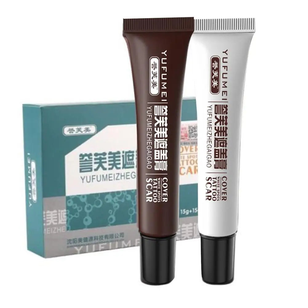 2pcs/Set Skin Concealar Stick Camouflage Make-Up Concealer For Tattoo, Scar And Birthmark Cover Up Tattoo Concealer Cream Qme