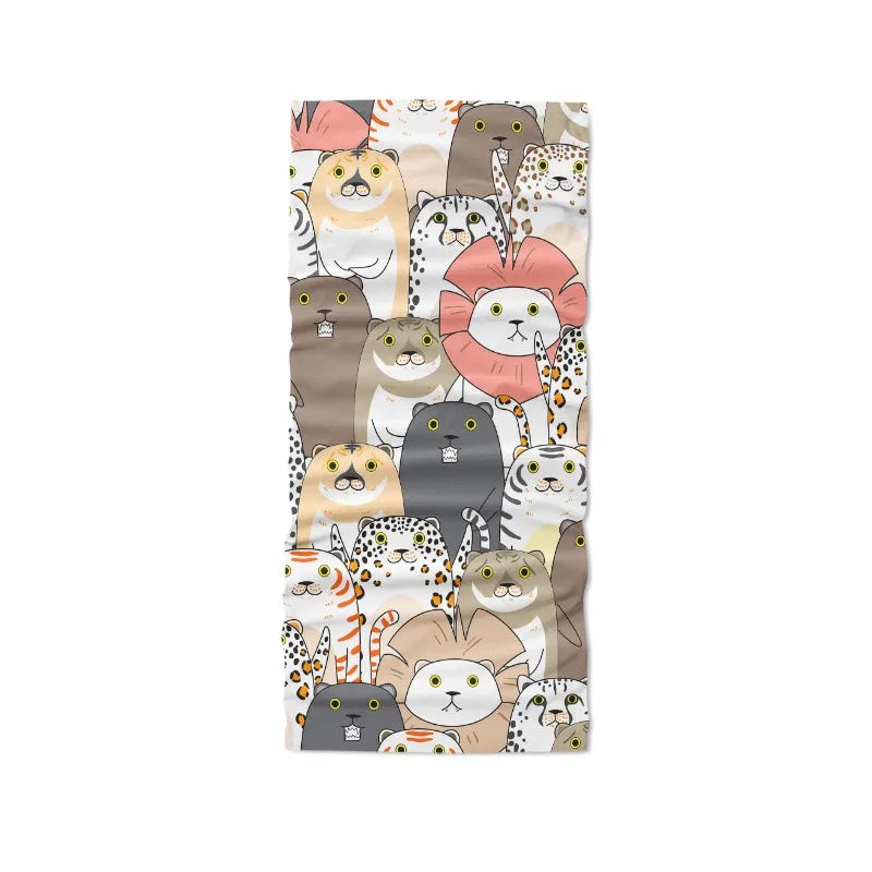 Cycling Face Bandana Headwear Kawaii Cartoon Panda Scarf Outdoor Qme style6 One Size China Mainland