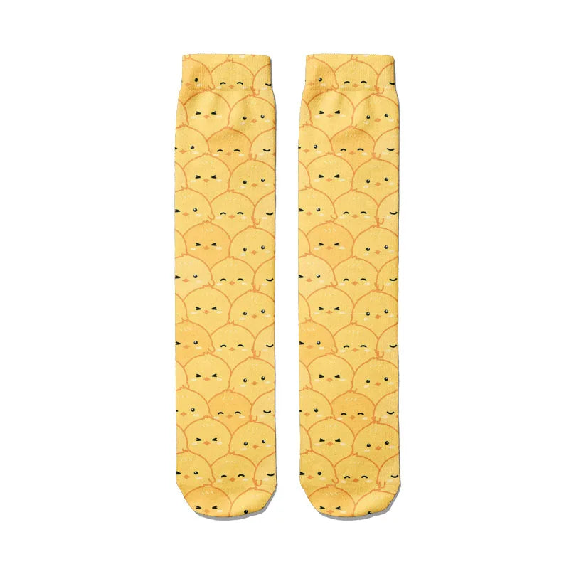 Funny Harajuku 3D Printing Cute Cartoon Panda Socks Men Women's Qme style11