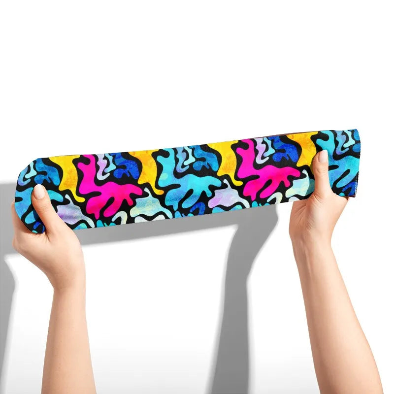 3D Cool Doodle Printing Socks Fashion Trend Hip Hop Thigh Colorful Qme