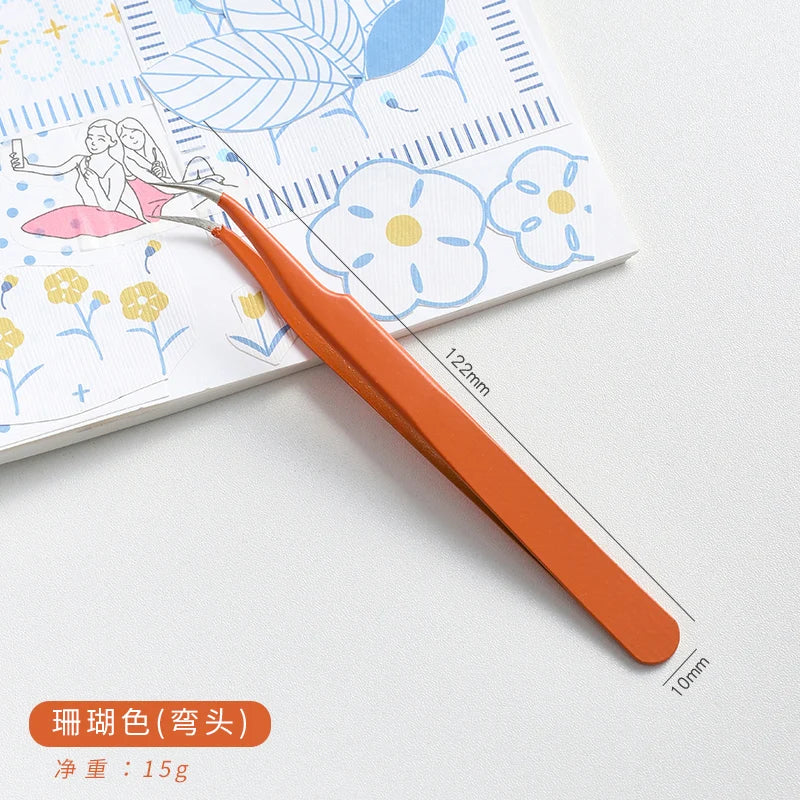14 Designs Kawaii Cute Macarons Creative Stationery Tweezers DIY Washi Tape Stickers Gadget Multi-tool Tweezers Hand Account Qme 10 China Mainland