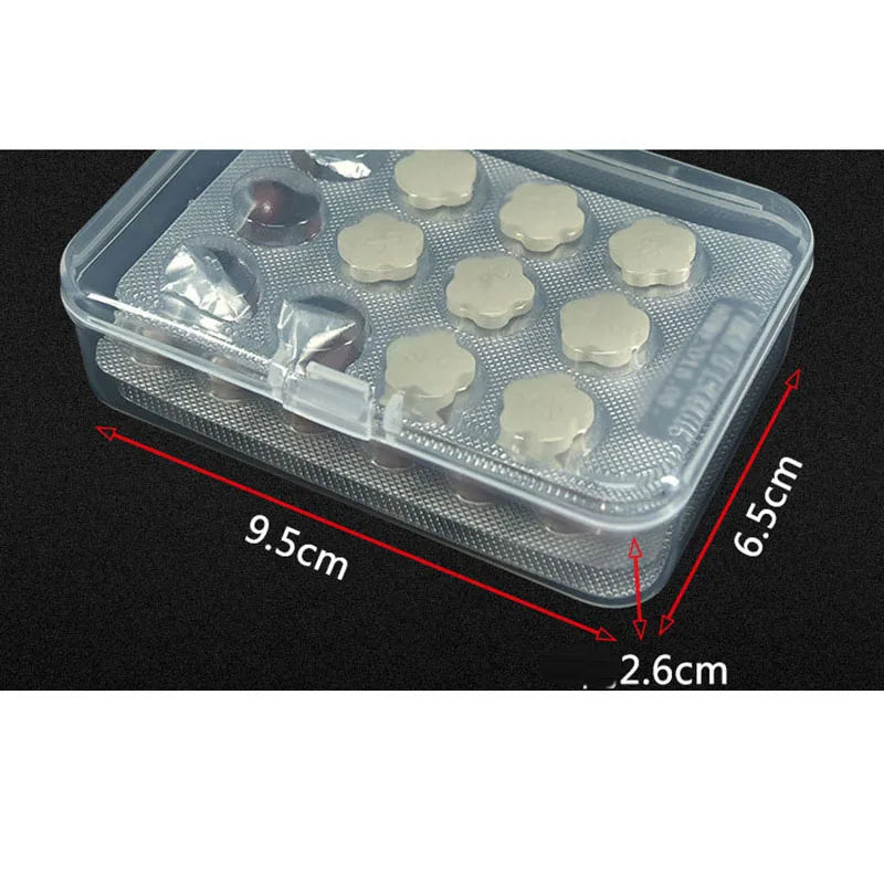 Transparent Plastic Box Jewelry Packaging Component Receiving ID Card Qme