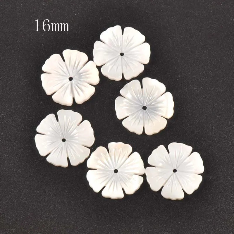 Flower Texture Curved Natural Shells Beads Mother Of Pearl For Jewelry Making Earring Accessories Diy Crafts 5Pcs 8-20mm tr0391 Qme 12