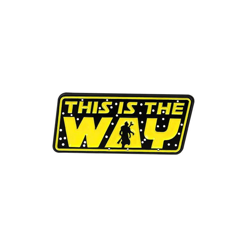 This Is The Way Enamel Pin Customized Interesting Offer Brooches Men's Ladies Yellow Lapel Pin Cartoon Badge Jewelry Wholesale Qme 1