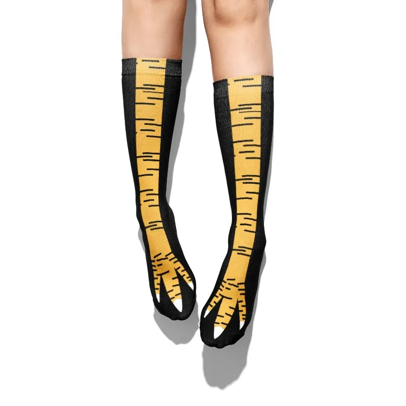 3D Funny Creative Chicken Foot Claw Women Socks Novelty Animal Toes Qme style3 One Size China Mainland