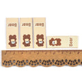 50Pcs Lovely Brown Bear Embroidery Labels For Sewing Accessories Bags Clothes Washable Care Tags Kids Garment Handmade DIY c3205 Qme 1