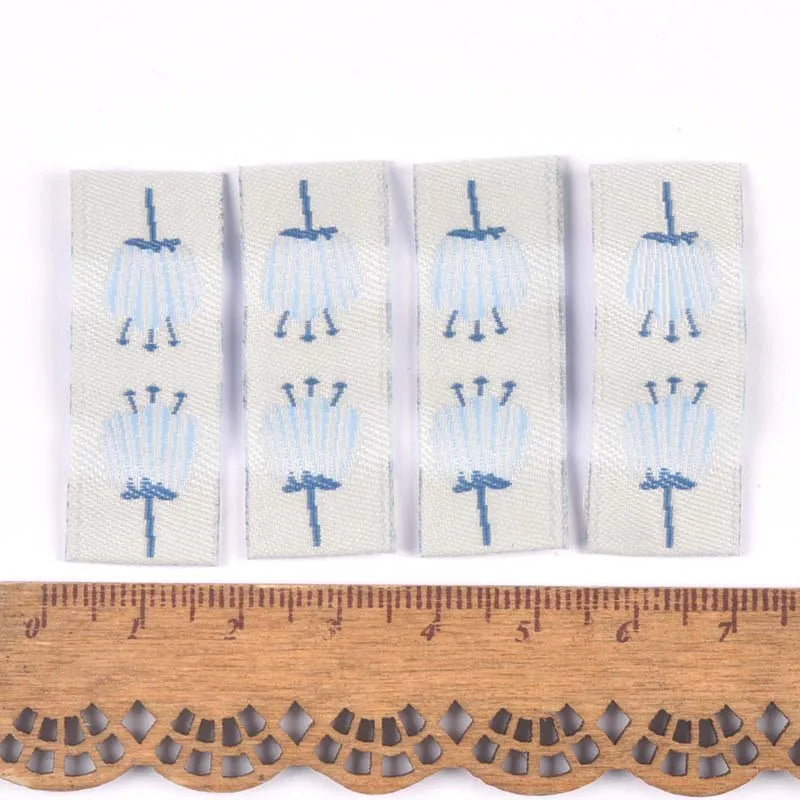 50Pcs Maple/Mushroom Embroidery Washable Labels Sewing Accessories Care Bags Clothing Tags For Garment Handmade Crafts c3159 Qme 5