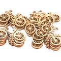 Natural Wood Slices Bicycle Die Cutting Plywood Template Carfts For Home Decoration DIY Wooden Ornament 10pcs/set 45X59mm M0914 Qme Default Title
