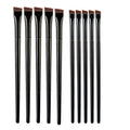 Thin Eyeliner Makeup Brush Set Fine Liner Brushes Professional Angled A101 Eyebrow Brush High Quality Brow Contour Makeup Tool Qme 5 A101 and 5 A102