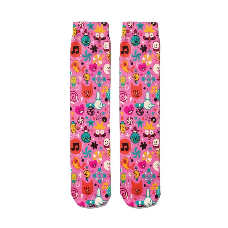 Cute Anime Cartoon Adventure Socks Yellow Street Role Playing Comics Qme style4 One Size China Mainland