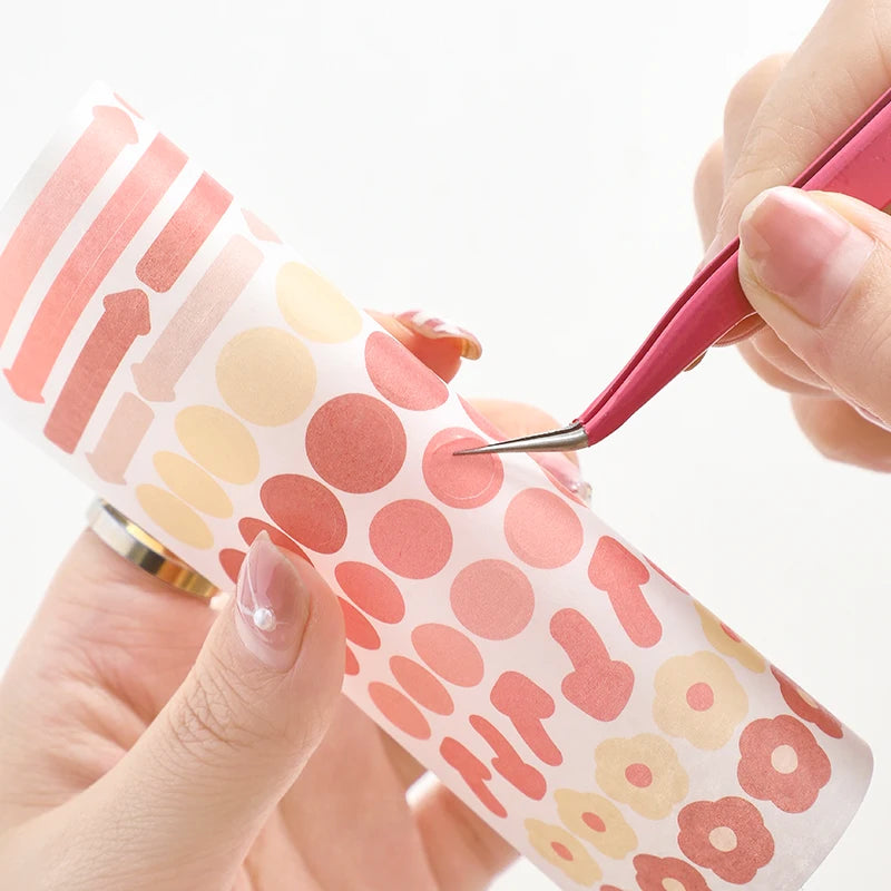 14 Designs Kawaii Cute Macarons Creative Stationery Tweezers DIY Washi Tape Stickers Gadget Multi-tool Tweezers Hand Account Qme