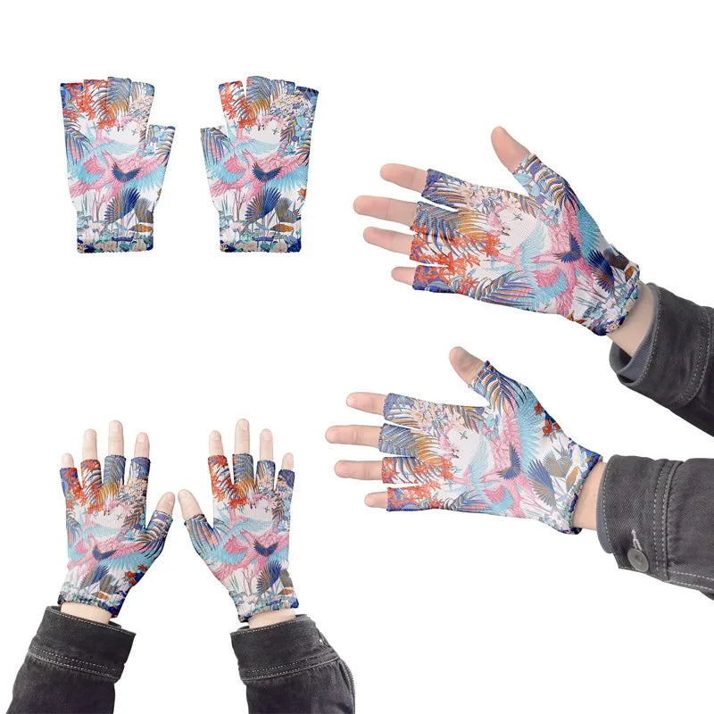 Cartoon Mashup Colorful Pattern Mittens Wrist Spring Summer Qme