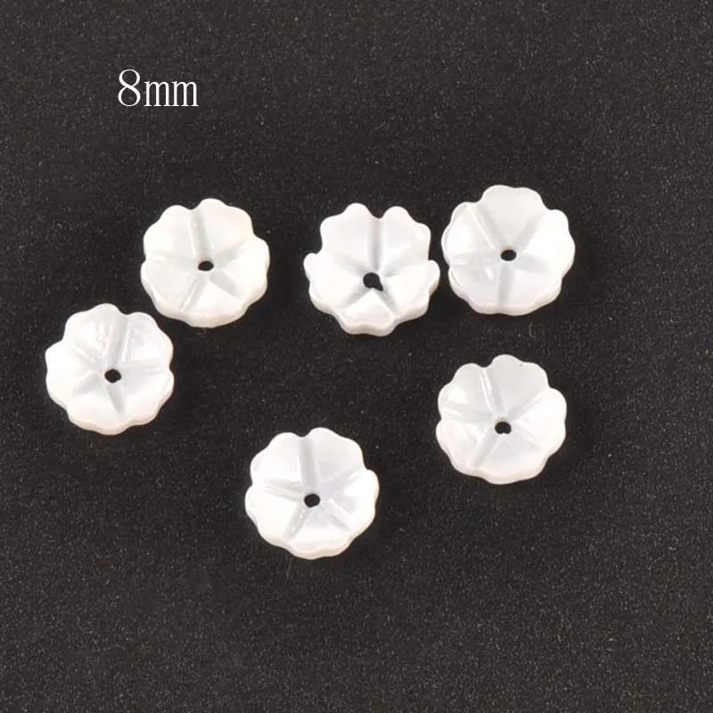 Flower Texture Curved Natural Shells Beads Mother Of Pearl For Jewelry Making Earring Accessories Diy Crafts 5Pcs 8-20mm tr0391 Qme