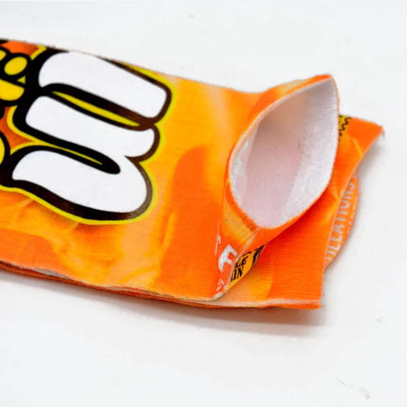 Funny 3D Printing Potato Chips Socks Female French Fries Packaging Qme
