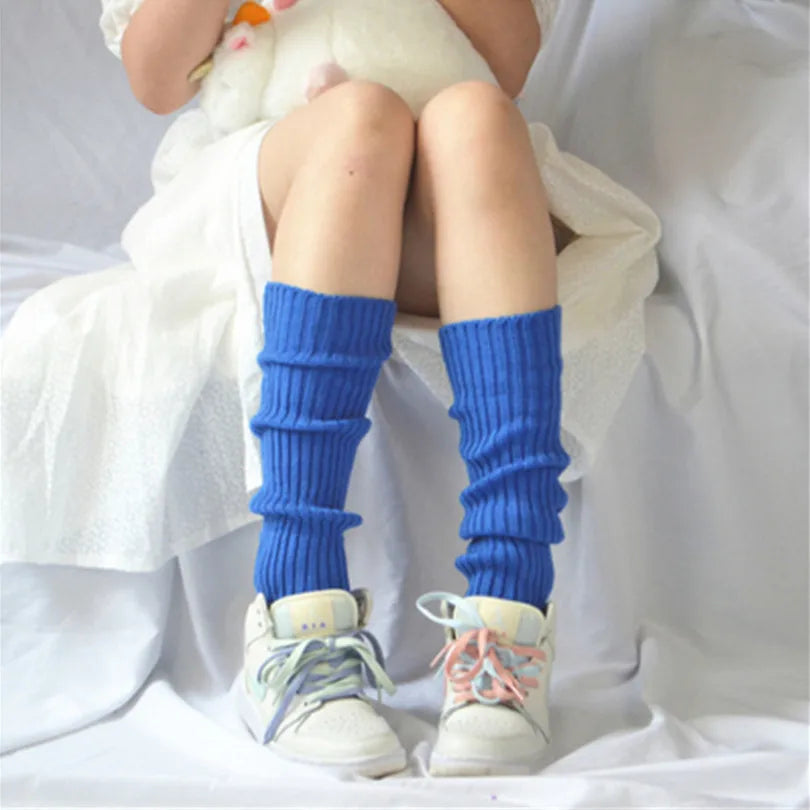 Sweet Girl Leg Warmers Wool Ball Knitted Foot Cover Women Autumn Qme