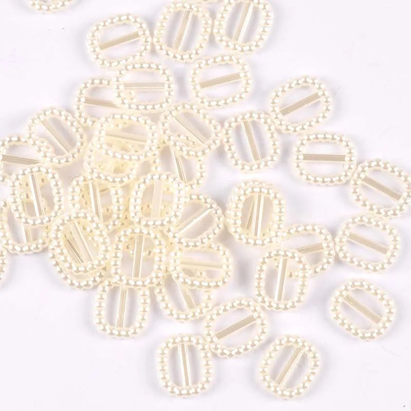 100Pcs Heart/Oval beads plastic Buckles sewing accessories Buckles for Hair DIY Jewelry Wedding Card Ribbon Decorative c2474 Qme