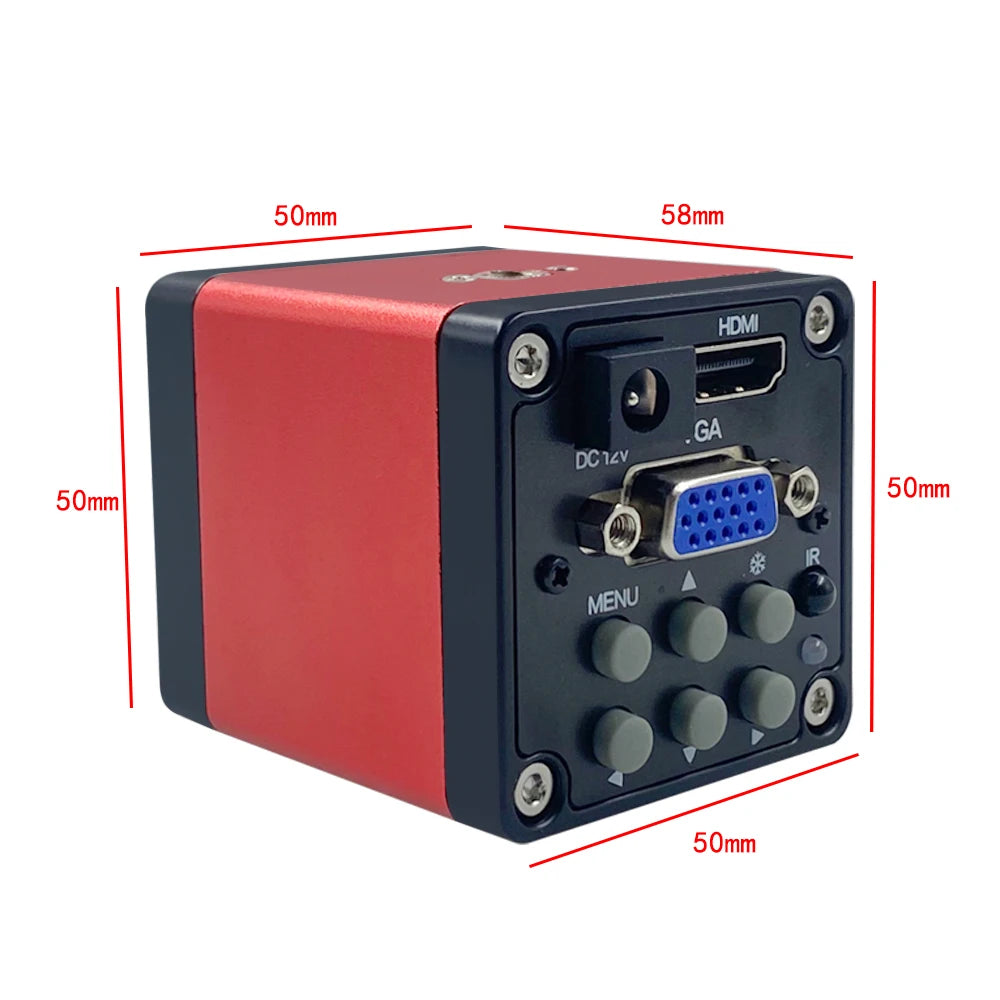 HD1080P HDMI VGA Industrial Video Microscope Camera Industry C MOUNT Qme