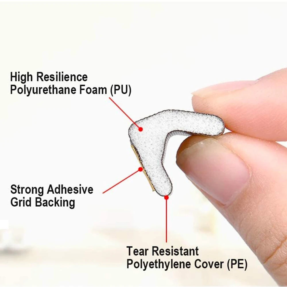 V Shape Adhesive Weather Stripping Door Frame Seal PU Foam Window Insulation Anti Collision Soundproof Tool Brown Qme