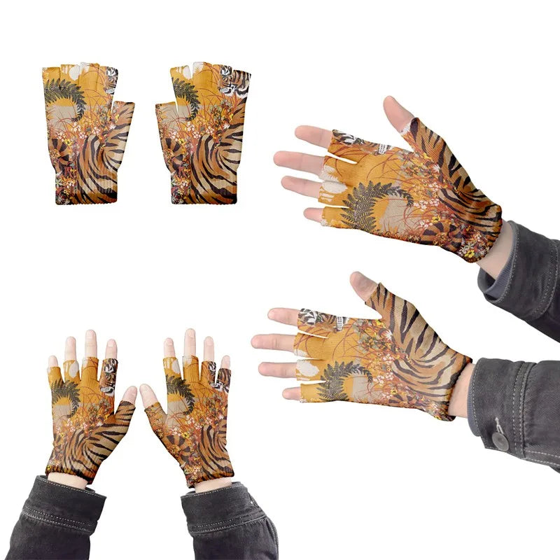 Cartoon Mashup Colorful Pattern Mittens Wrist Spring Summer Qme