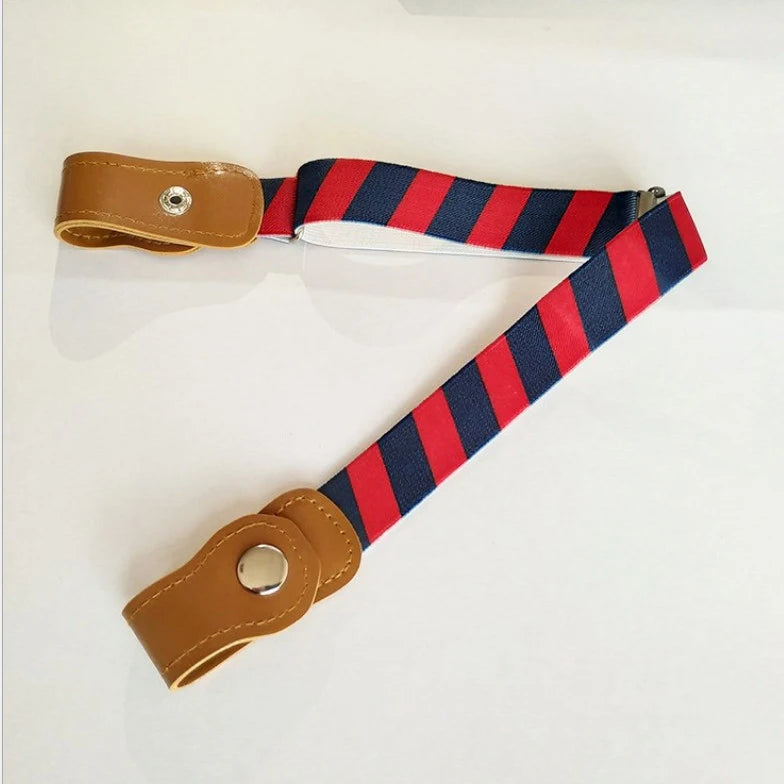 Kids Buckle-free Elastic Belt Waist No Buckle Stretch Belts Toddlers Qme W-7 40-65cm