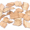 Mixed Book Pattern Wooden Crafts Scrapbooking 10Pcs Wood Ornaments For Decor Birthday Wedding DIY Arts Home Decoration m2553 Qme 1