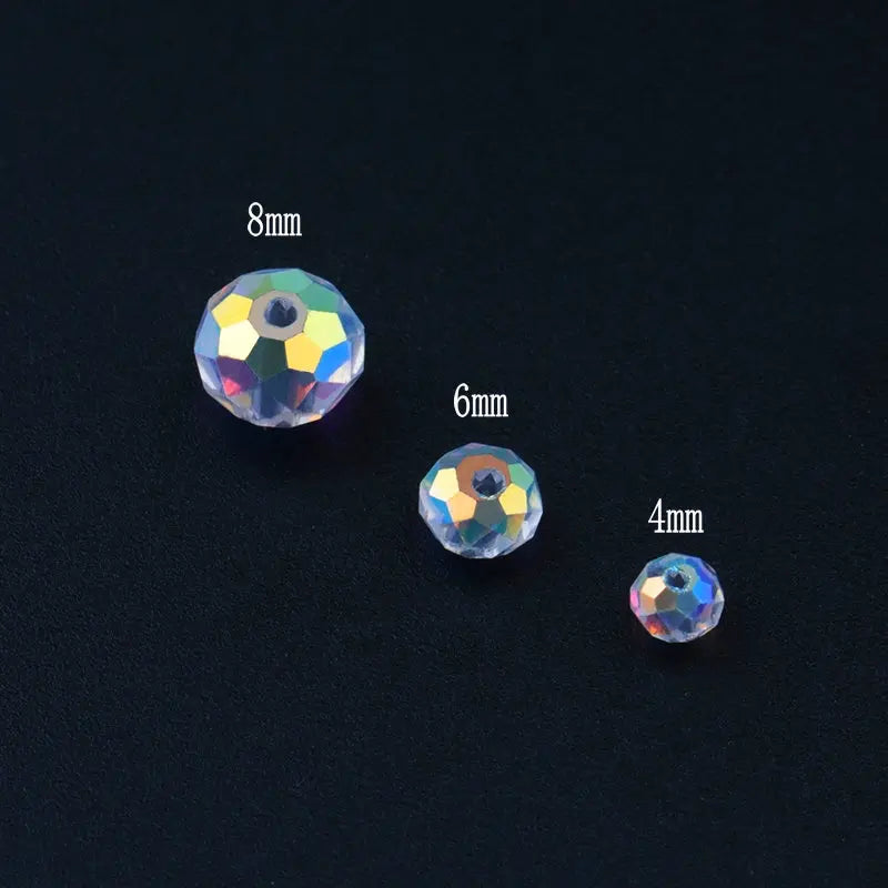 AAA quality 4/6/8mm shiny faceted Austria crystal beads glass beads loose Spacer beads for bracelet necklace earring making DIY Qme