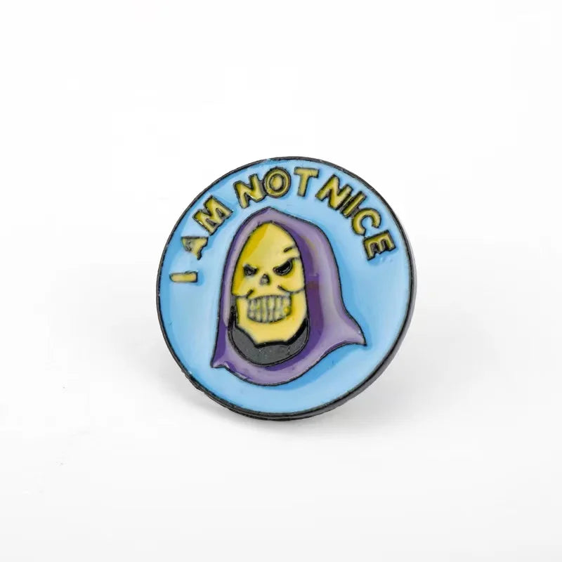 Skeletor Purple Hood Enamel Pins Master Universe Badge Brooch Bag Clothes Lapel Classic Cartoon Jewelry Halloween Gift Wholesale Qme style7