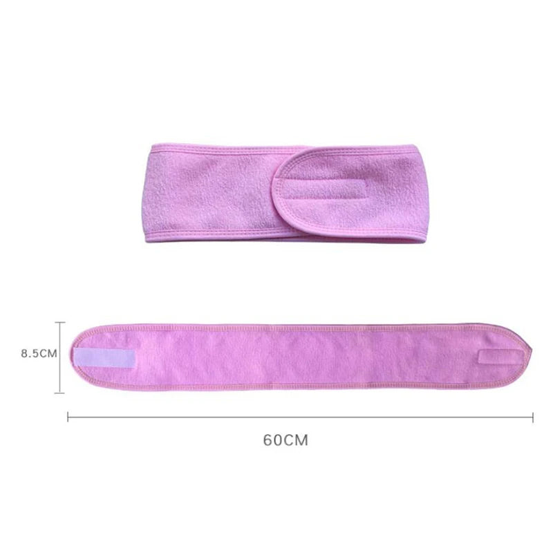 Head Bands Adjustable Wide Hairband Yoga Spa Bath Shower Makeup Wash Qme