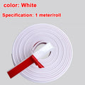 1M Self Adhesive U Shaped Furniture Edge Guard Banding Strip PVC Protector Trim Sealing Tape for Labelling Cabinet Protection Qme White 18mm