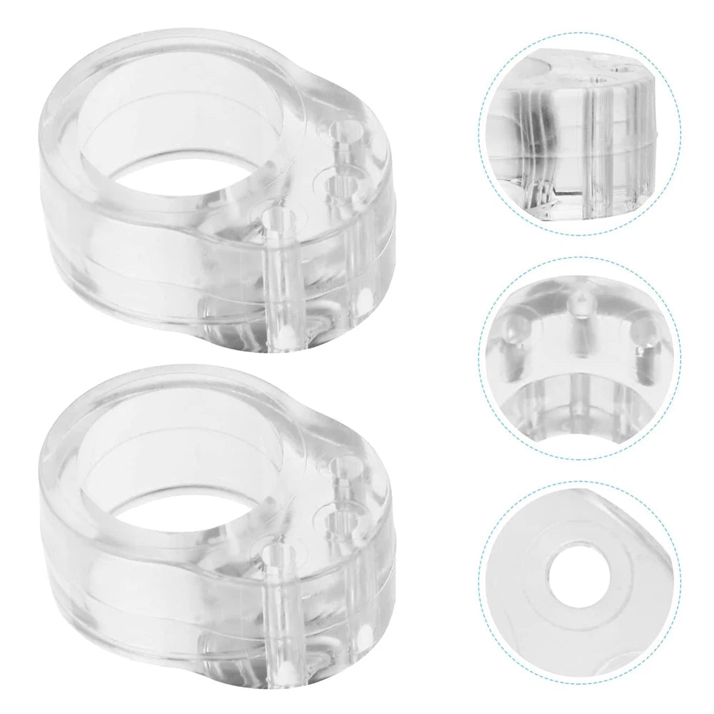 5pcs Door Handle Stopper Transparent PVC Door Handle Buffer Wall Protection Shock Absorber for Office Home Kitchen Bedroom Qme
