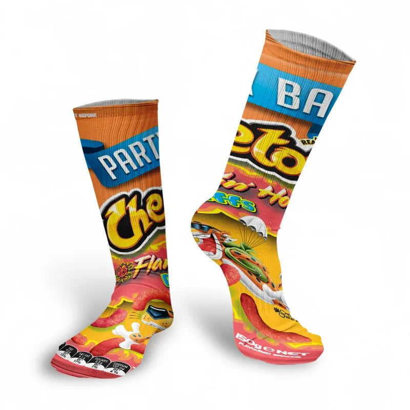 Funny 3D Printing Potato Chips Socks Female French Fries Packaging Qme style11 One Size China Mainland
