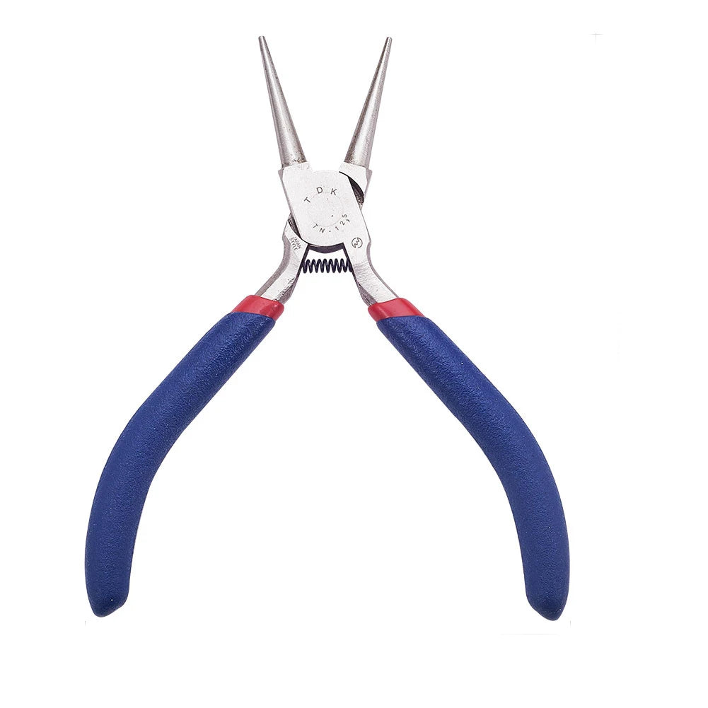 Pandahall Jewelry Pliers Sets Carbon-Hardened Steel Side Cutting Round/Bent/Long Chain Nose Pliers DIY Making Jewelry Tools Qme 125x53mm 1