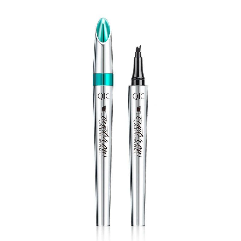 4 Points Eyebrow Tattoo Pen 5 Colors Liquid Brow Pencil Brown Microblading Ultra-Fine Eyebrow Pencil Waterproof Eyes Cosmetic Qme