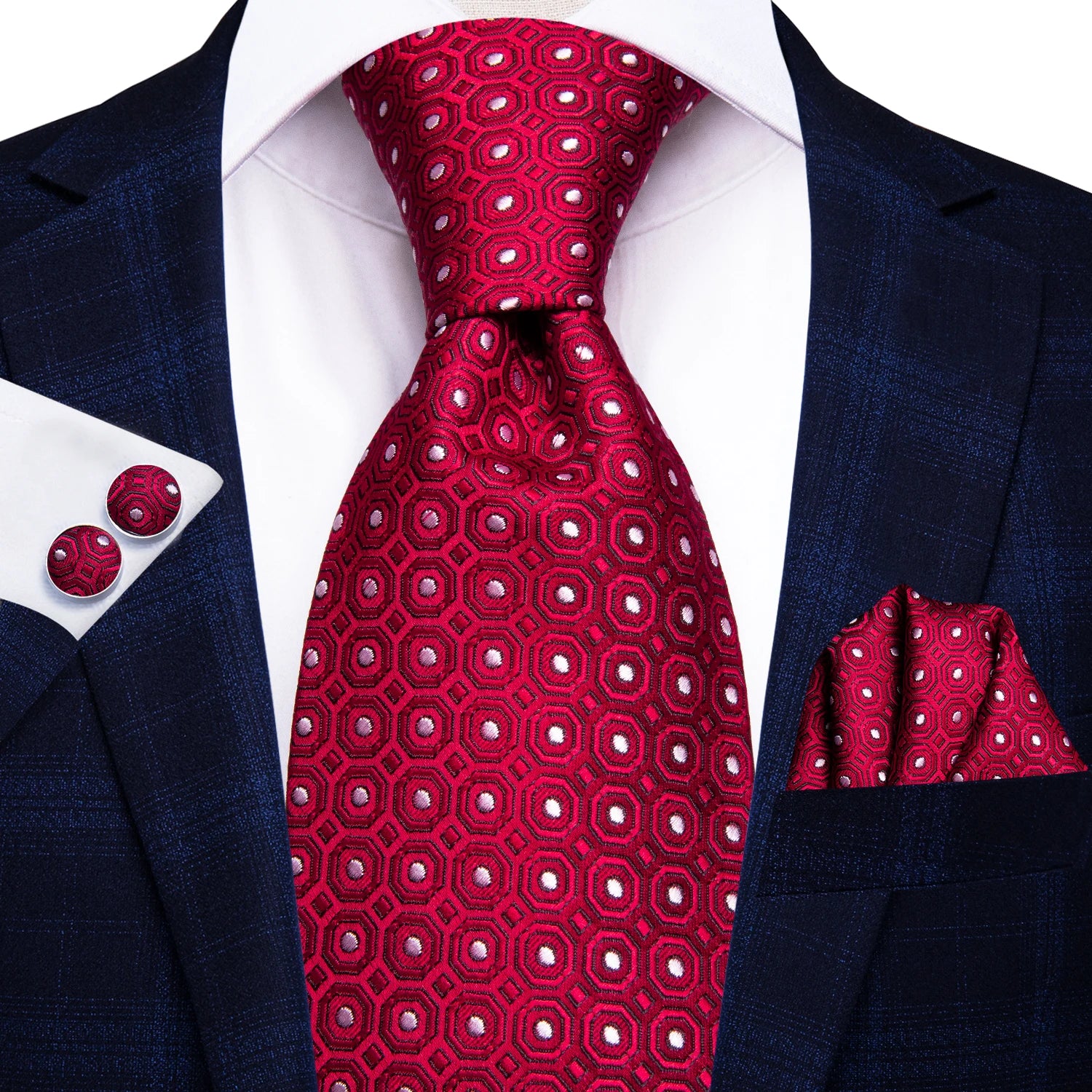 Hi-tie Paisley Wine Red 100 Silk Men's Tie Neckties Ties Men Formal Qme SN-1018
