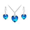 Promotion Deal Jewelry Set for Ladies 925 Sterling Silver Color Jewelry Charm Pendant Necklace Hoop Earring Elegant Bijoux Qme Default Title