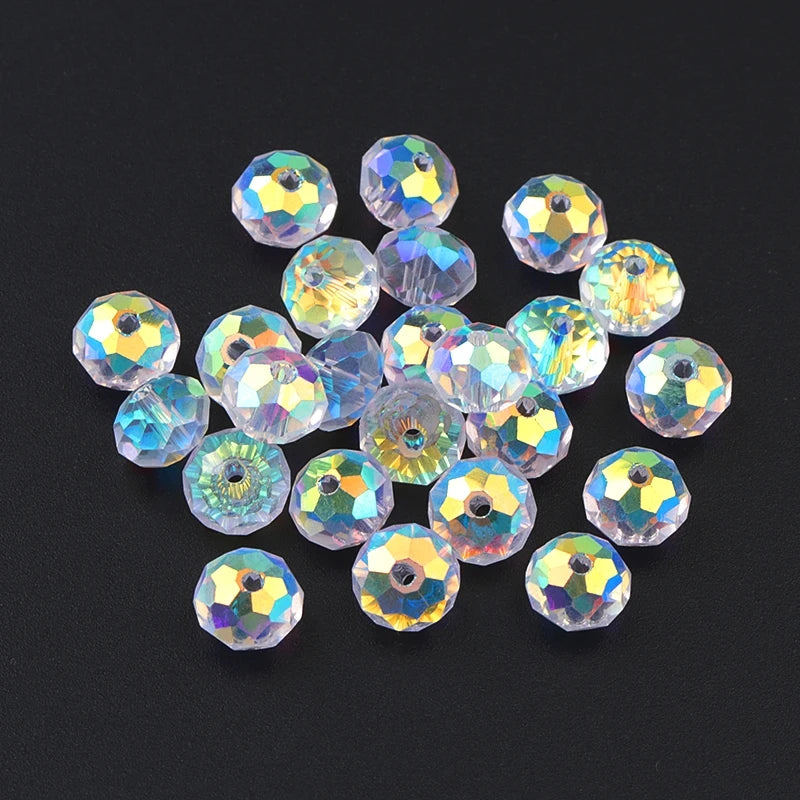 AAA quality 4/6/8mm shiny faceted Austria crystal beads glass beads loose Spacer beads for bracelet necklace earring making DIY Qme