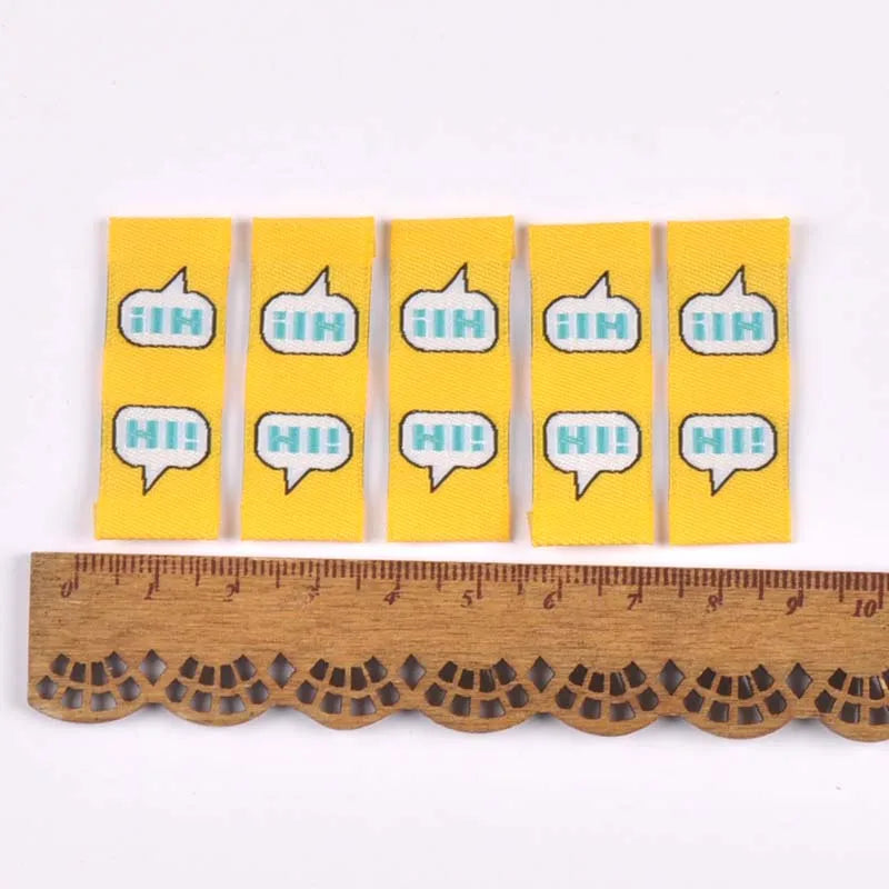 50Pcs/Lot Multicolor embroidery Labels For Sewing Garment Handmade Accessories Clothes Care Bags Tags DIY Crafts 1.5x4cm c2777 Qme 5