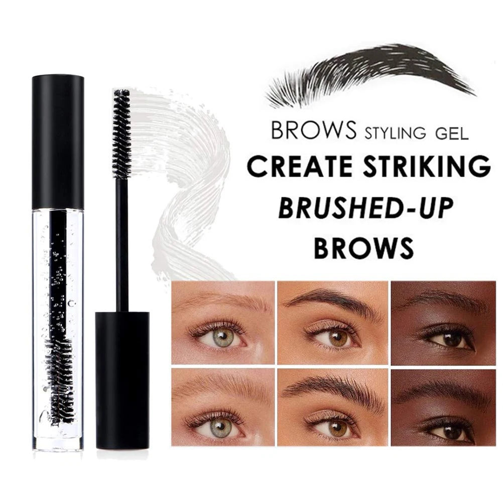 Waterproof Liquid Eyebrow Gel Transparent Brows Setting Tint Wax Lasting Fast Drying 3D Wild Eyebrow Fixing Soap Makeup Cosmetic Qme