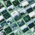 46Pcs/Box Green Forest Series Stickers Aesthetic Stickers Diary Planner Decorative Mobile Stickers Scrapbooking Craft Sticker Qme A
