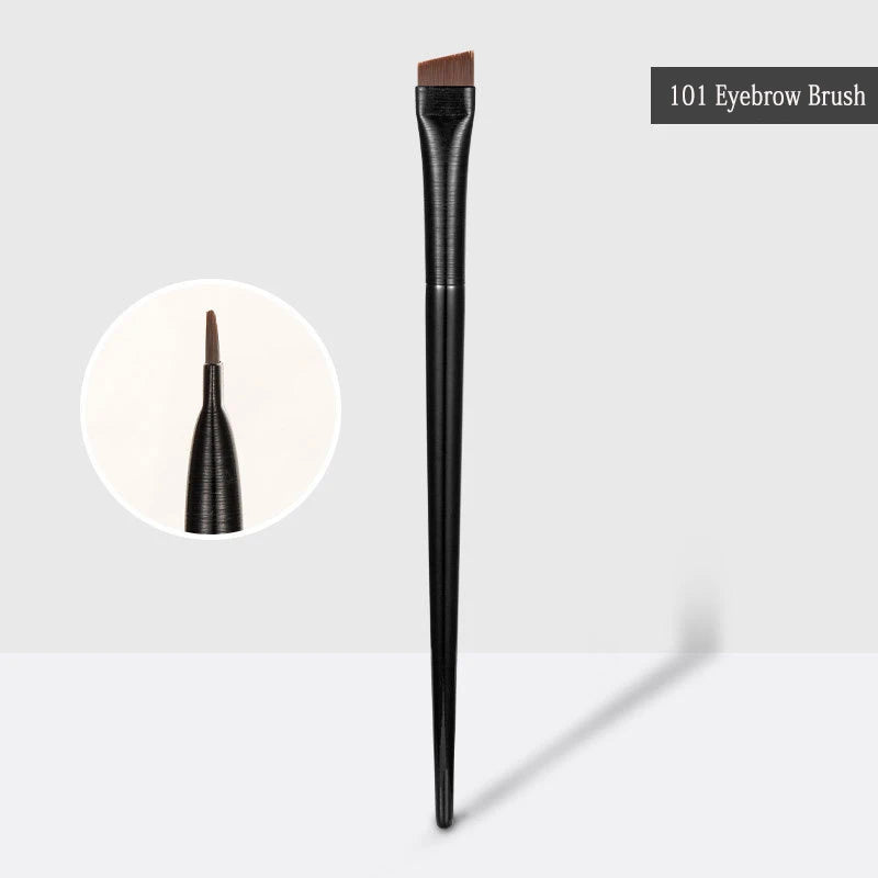 Thin Eyeliner Makeup Brush Set Fine Liner Brushes Professional Angled A101 Eyebrow Brush High Quality Brow Contour Makeup Tool Qme