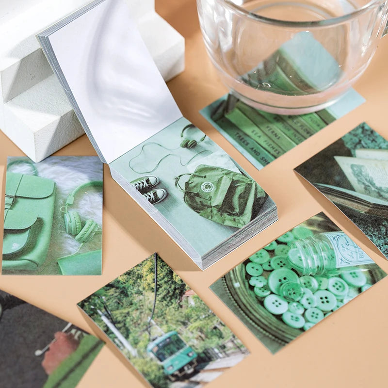 50pcs/plant landscape stationery stickers writable butterfly stickers bullet diary Korea stationery stickers aesthetics Qme