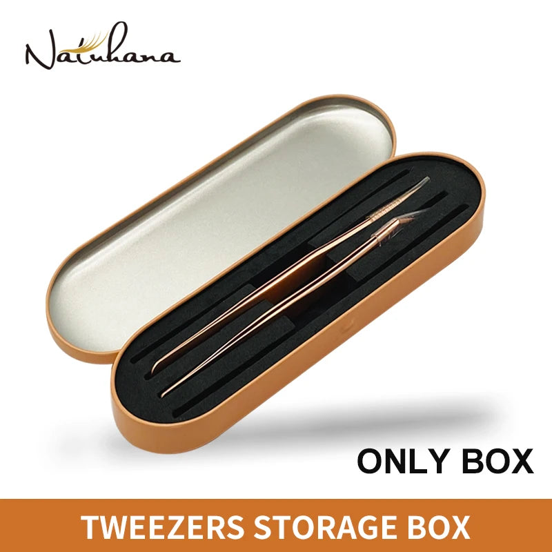 NATUHANA Professional Tweezer Storage Box Eyelash Extension Organizer Qme