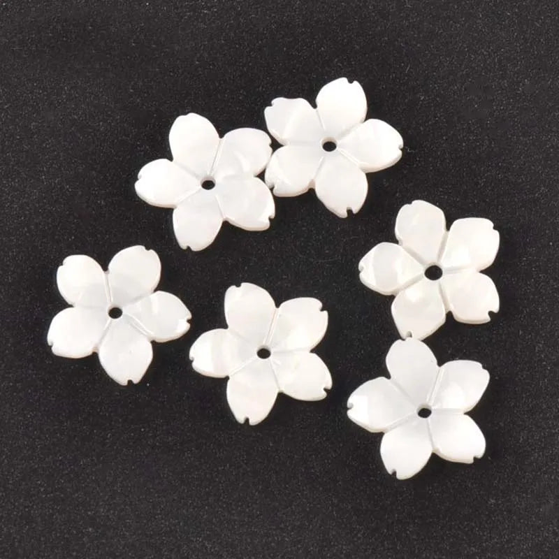 Flower Texture Curved Natural Shells Beads Mother Of Pearl For Jewelry Making Earring Accessories Diy Crafts 5Pcs 8-20mm tr0391 Qme